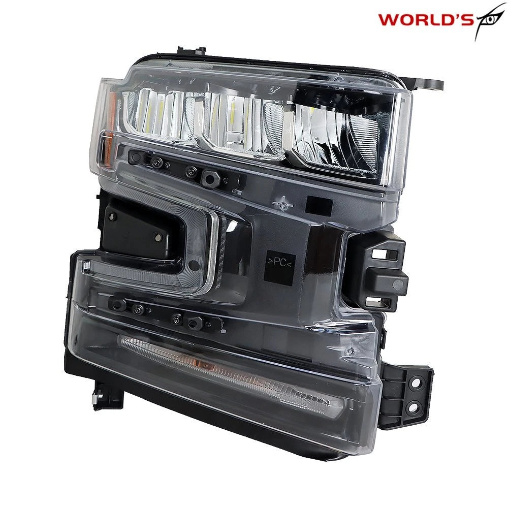 LED Headlight for Silverado 1500 (2019–2020) Black Housing Right Side