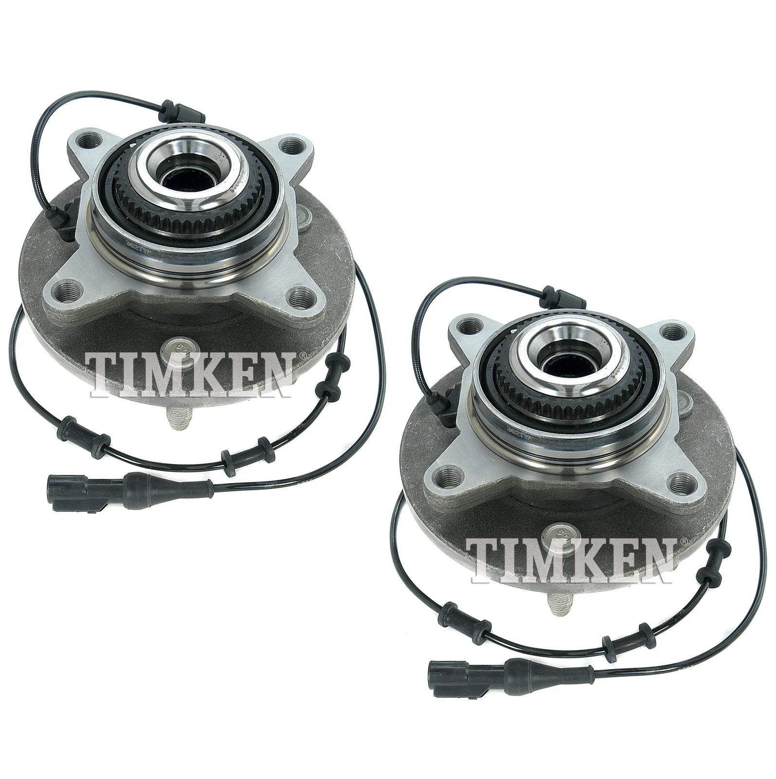 Set of 2 Front Timken Wheel Bearing and Hub Assemblies for Ford Lincoln 4WD