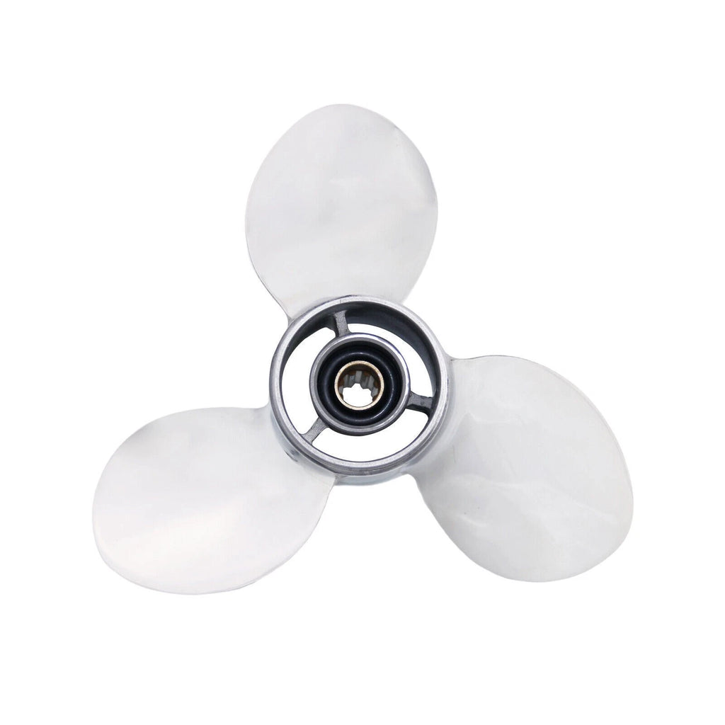 9 1/4x9 Stainless Steel Propeller for Yamaha 2-4 Stroke 9.9-20HP, Honda BF 8-20HP