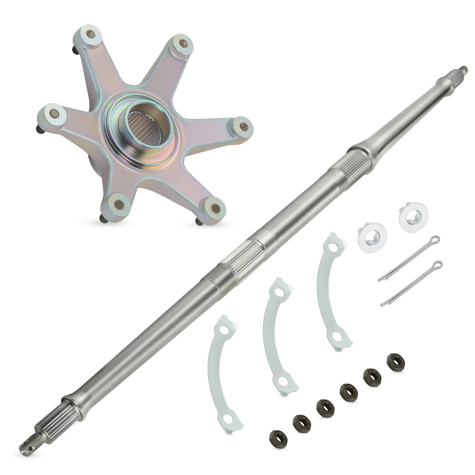 Rear Axle Shaft Kit w/ Sprocket Hub for Yamaha Banshee 350 (1989–2006)