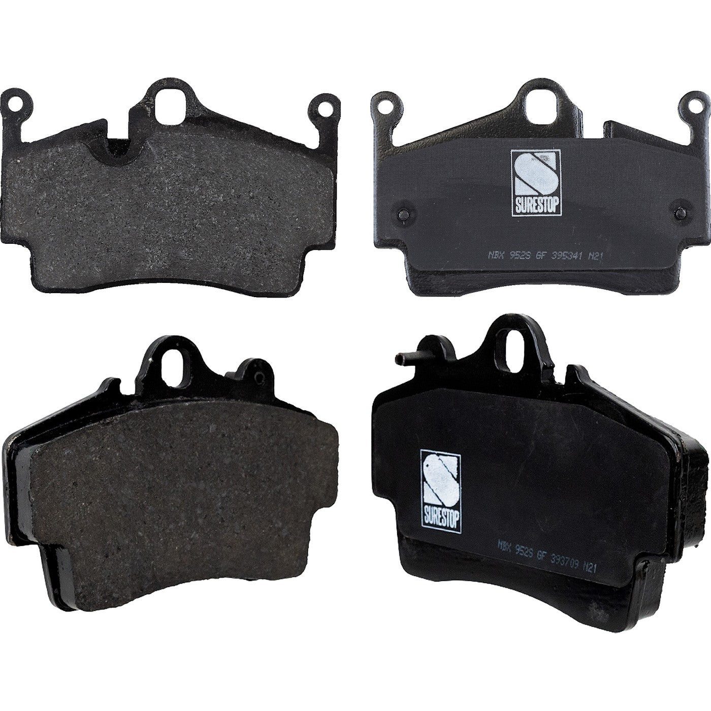 Set of 4 NAO Brake Pads for Porsche Cayman (2007–2008)