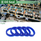 Set of 5 Oil Seal Rotary Shaft Seal 45x55x10mm High Pressure Blue