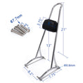 20" Chrome Sissy Bar Backrest Pad for Harley Sportster XL 883 1200 (1996–2003)