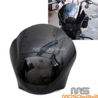 Headlight Fairing Windshield w/ 42-50mm Mount Clamp for Harley XL