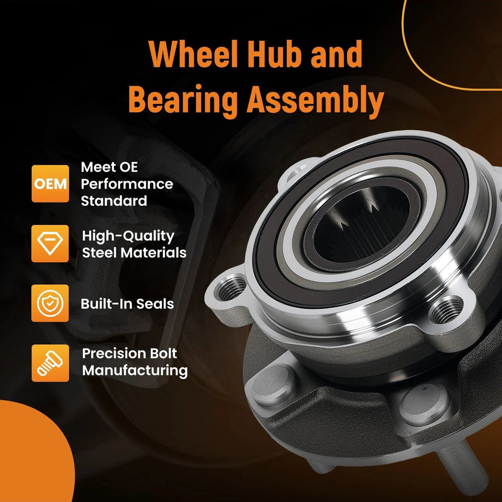 Front Wheel Hub Bearing for Mazda CX-5, Mazda 6 (2013–2021) KD353304XE 5-Lug ABS