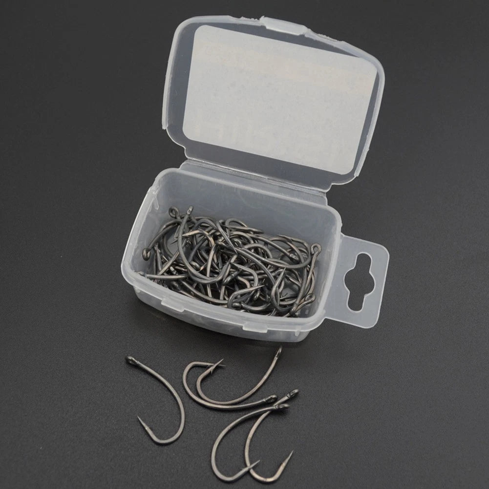 50x Carp Hooks for Hair Rigs - Professional Series