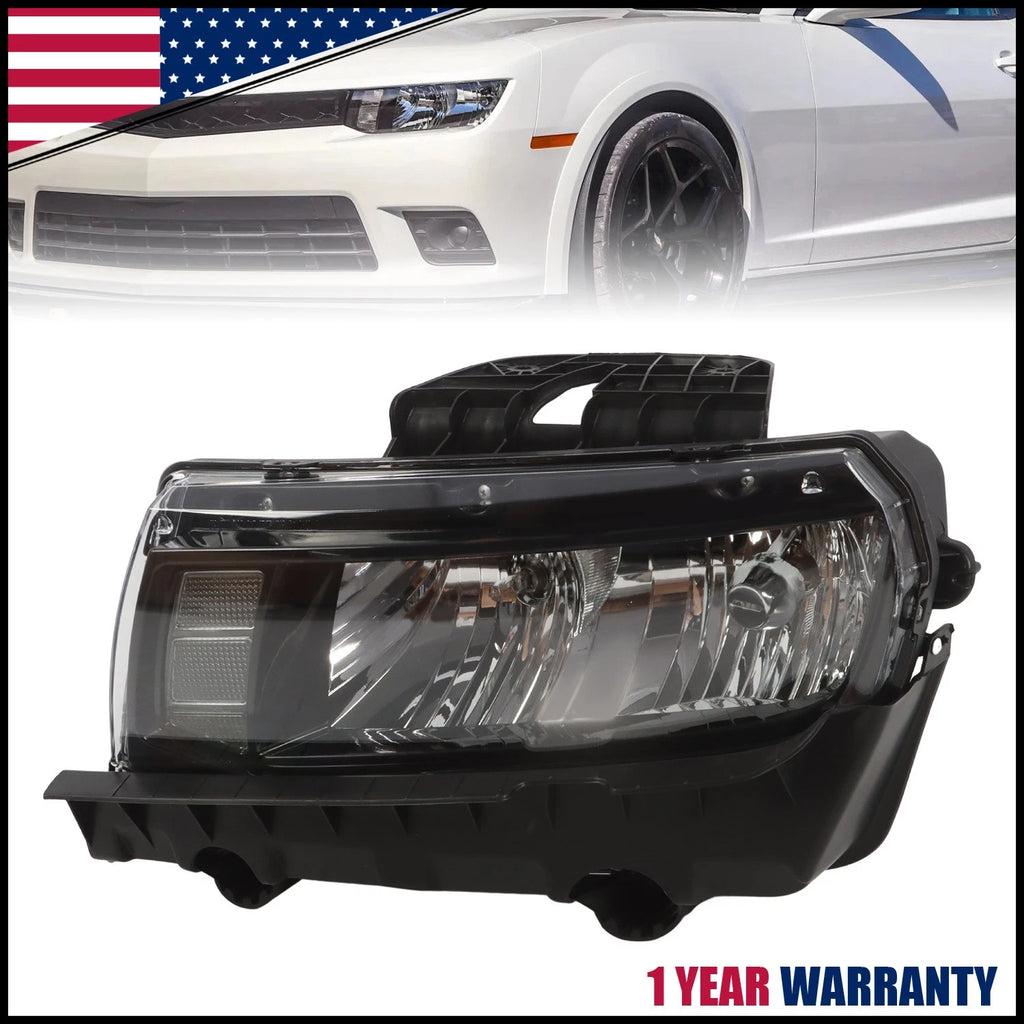 Headlight Halogen Driver Side for Chevrolet Camaro (2014–2015)