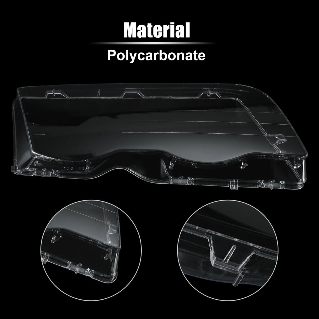 1 Pair Headlight Lens Cover for BMW E46 (1998–2001) 3126902753