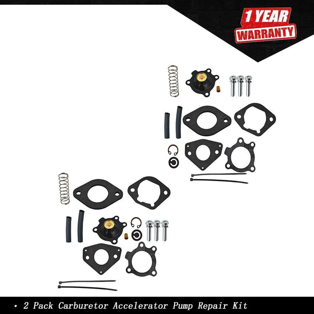 2X Carburetor Accelerator Pump Repair Kit for Kohler (24-757-21)