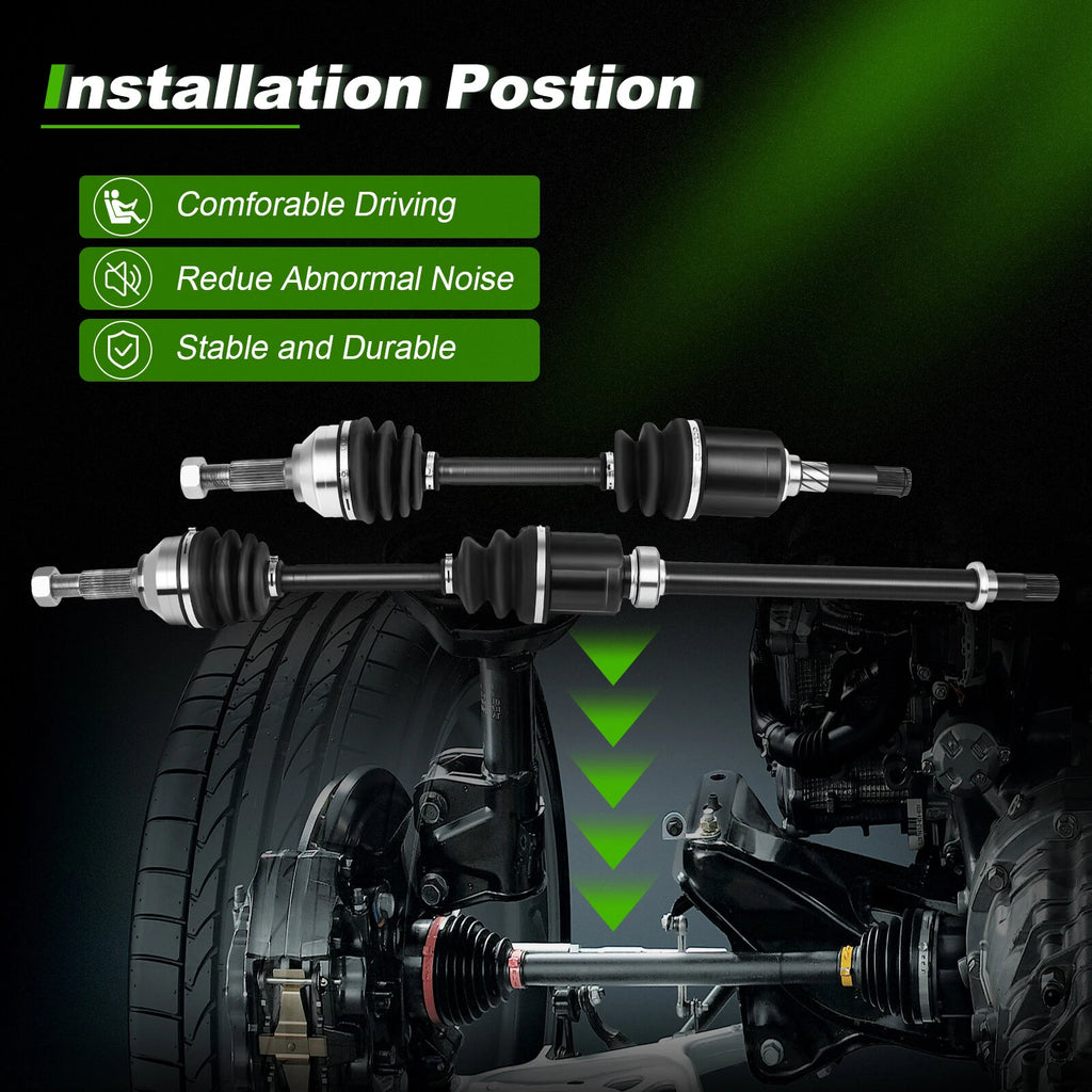 2X CV Axle Assembly for Nissan Rogue (2008–2013) Rogue Select
