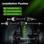 2X CV Axle Assembly for Nissan Rogue (2008–2013) Rogue Select