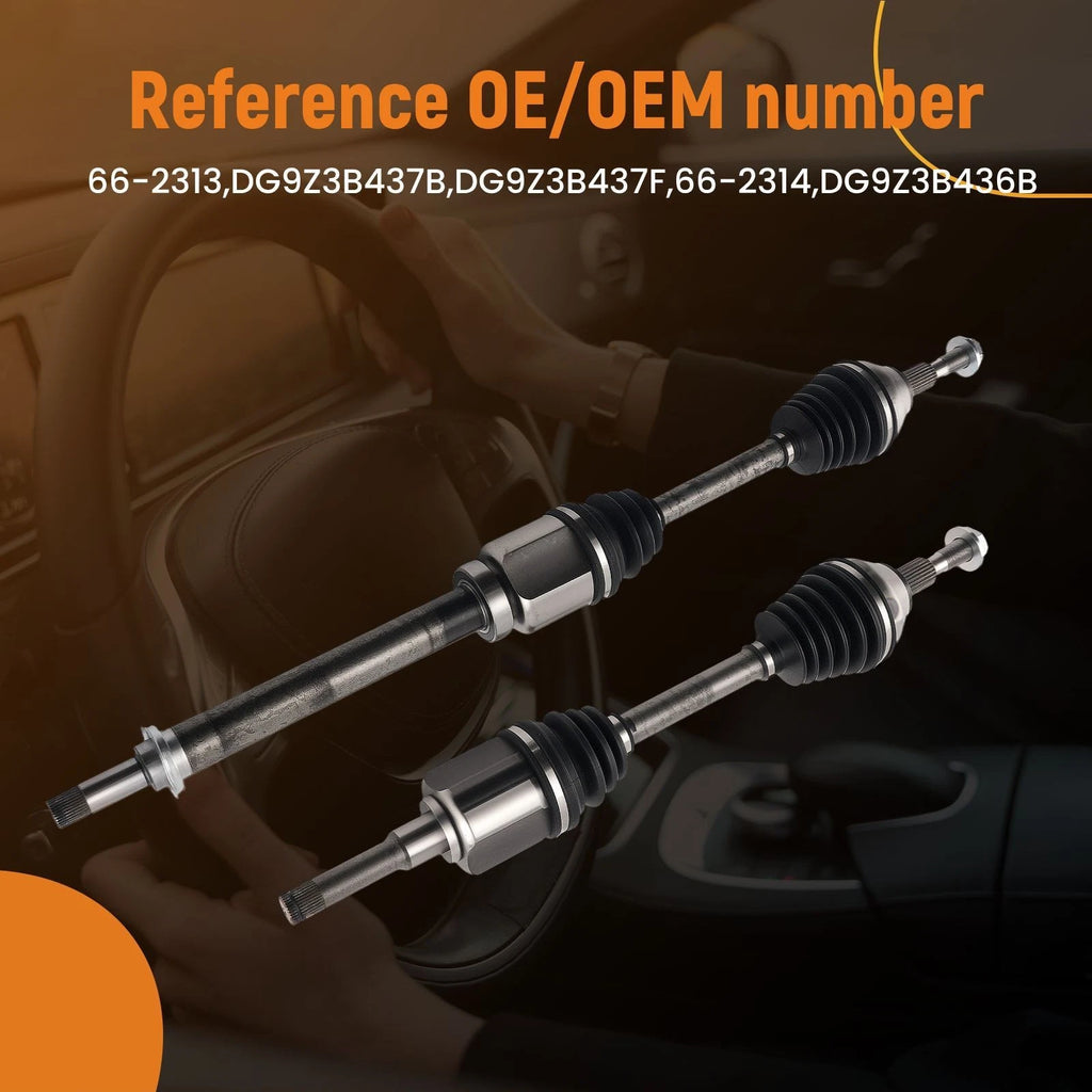 2X CV Axle Assembly for Ford Fusion (2013–2018) Lincoln MKZ (2014–2016) Front LH & RH