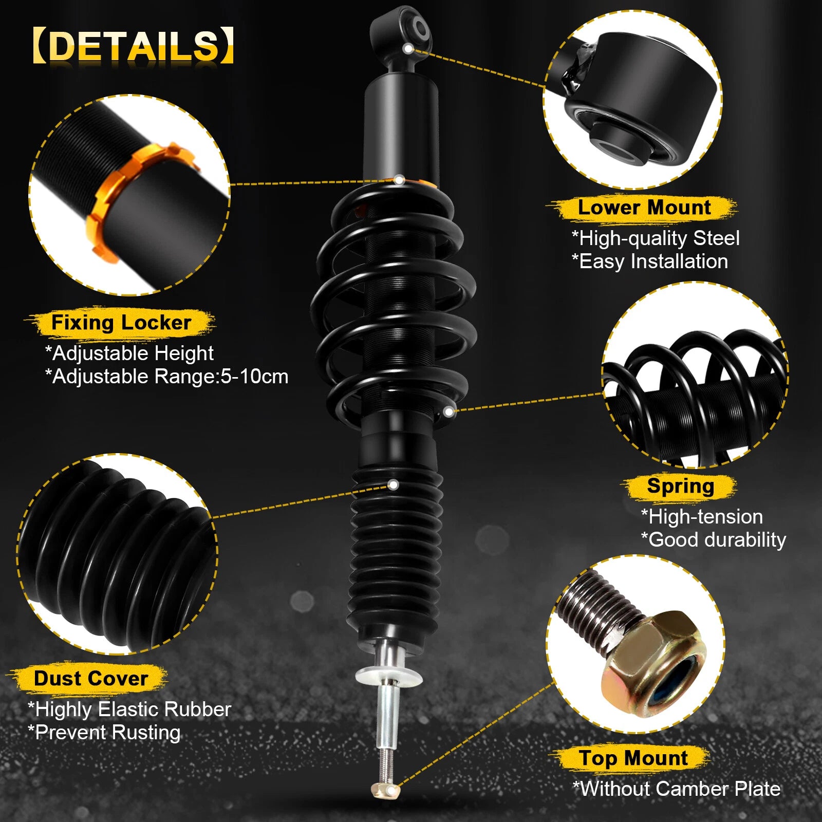 Coilover Shocks Struts Springs Kit for Honda Civic (2006–2011)