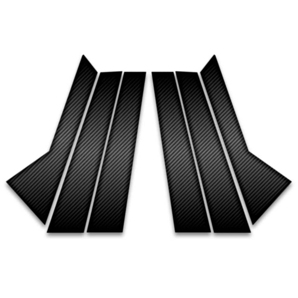 6pc Carbon Fiber Pillar Post Covers for 2017-2023 Audi Allroad
