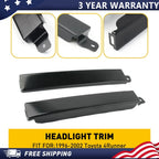 Set of 2 Front Bumper Grille Headlight Filler Trim Panels for Toyota 4Runner (1996–2002)
