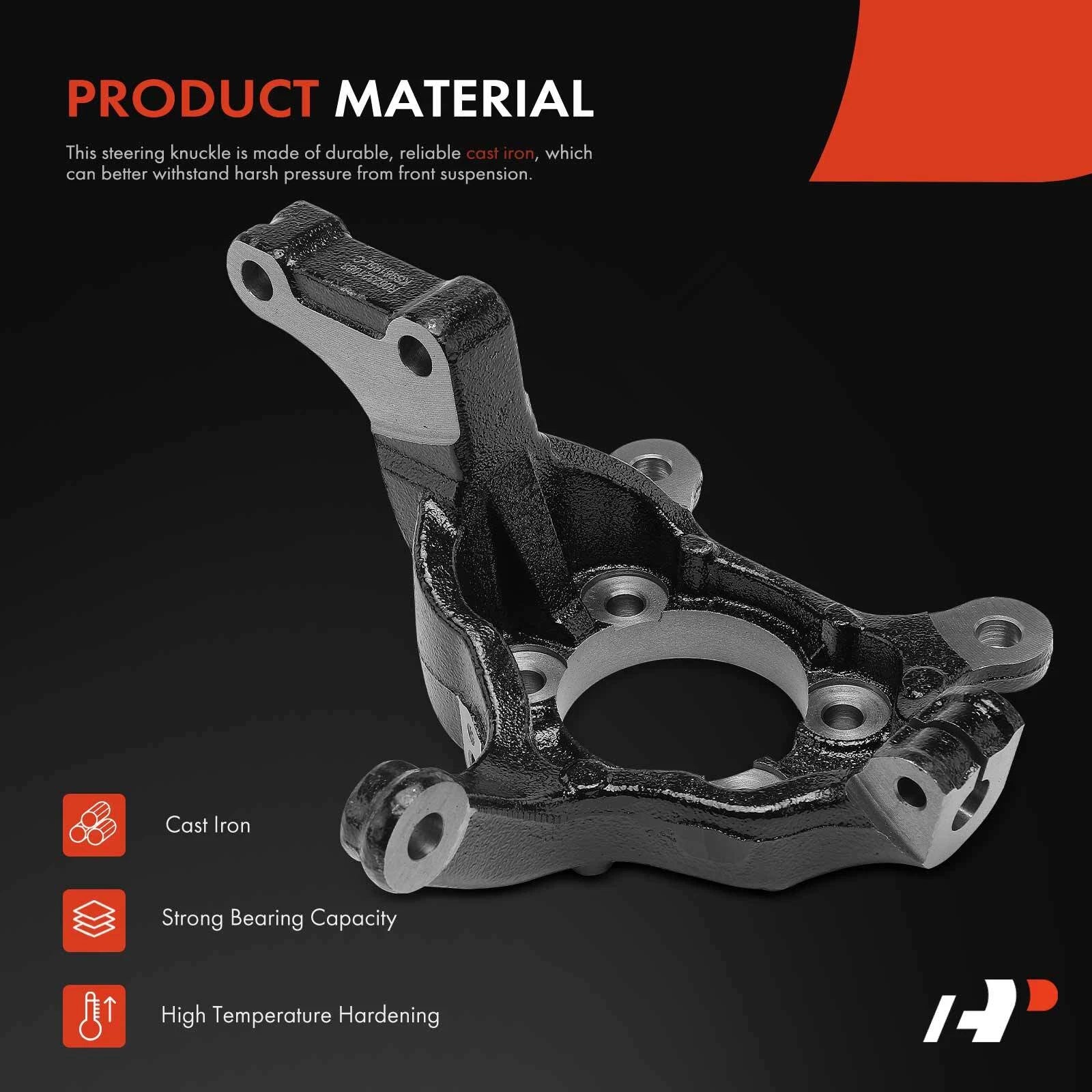 Front Left Steering Knuckle for Nissan Sentra (2013-2019) Juke (2011-2017) Leaf
