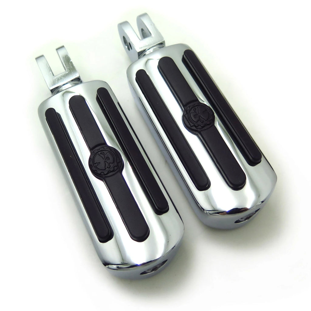 Stream Skull Rubber Footpeg Pair for Triumph Bonneville SE (1996–2001)