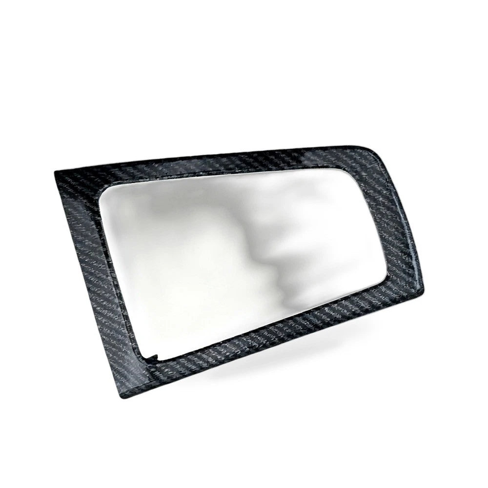 Shift Lever Trim for Ford Focus (2012–2018) MT Silver Gray Carbon Fiber