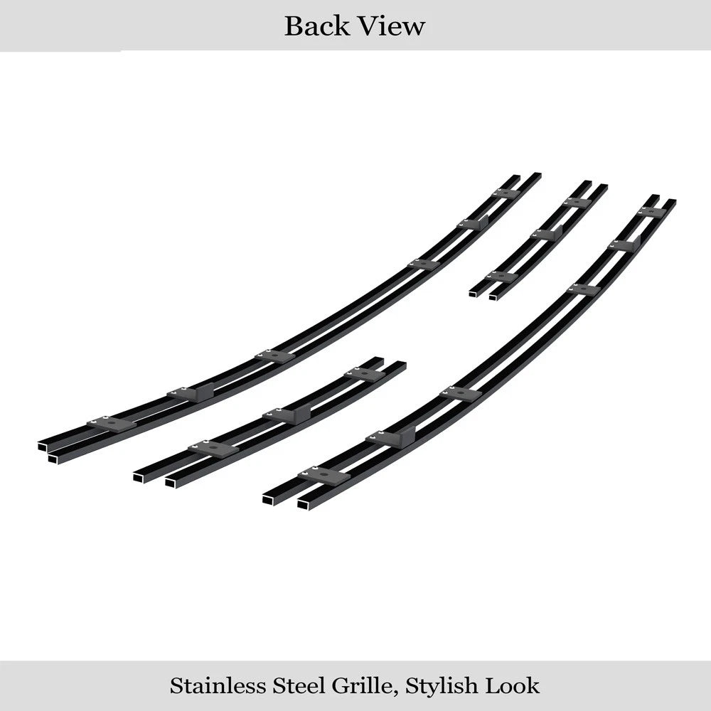 Upper Stainless Black Billet Grille Insert for Toyota Highlander (2004-2007)