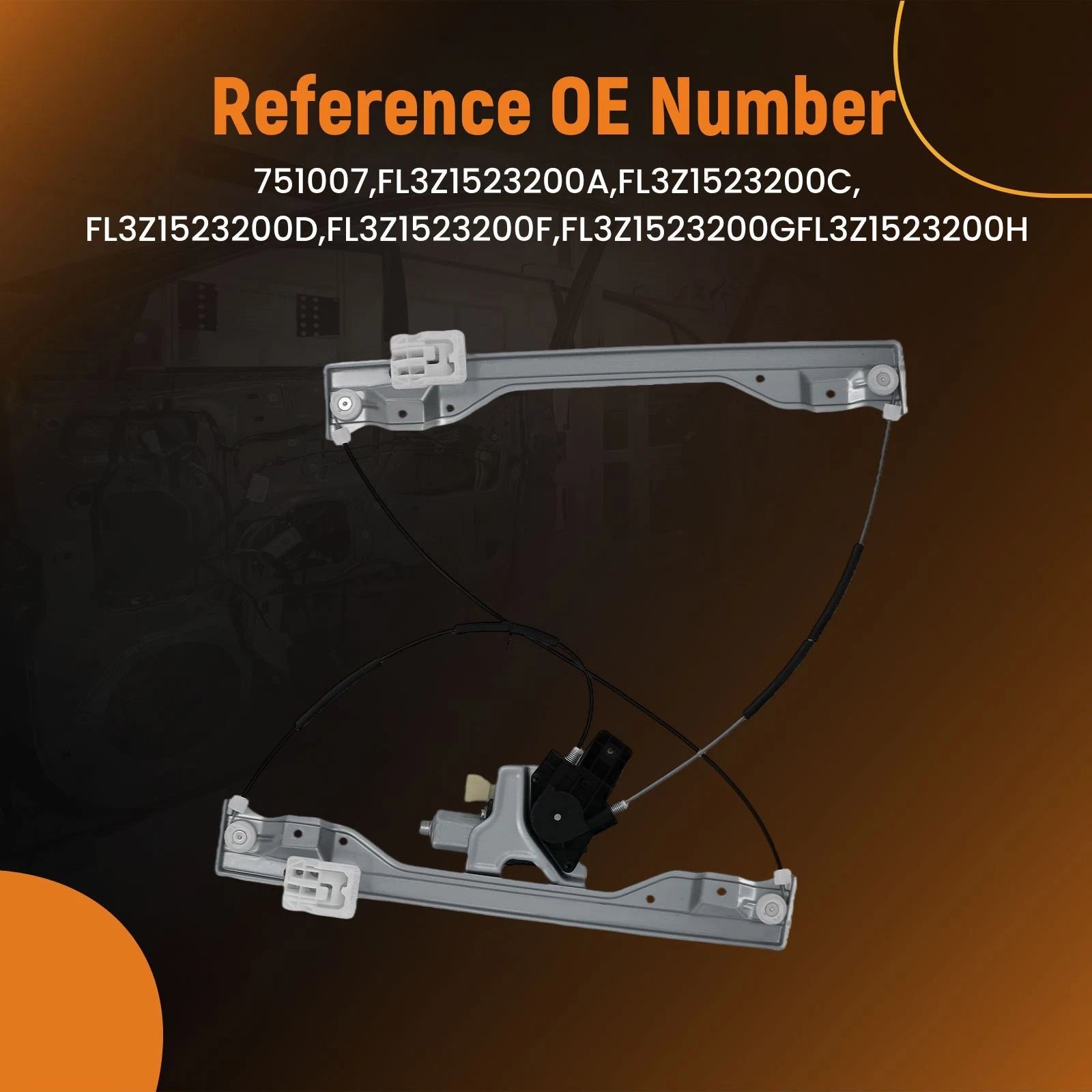Front Right Window Regulator Assembly for Ford F-150 (2015-2021)