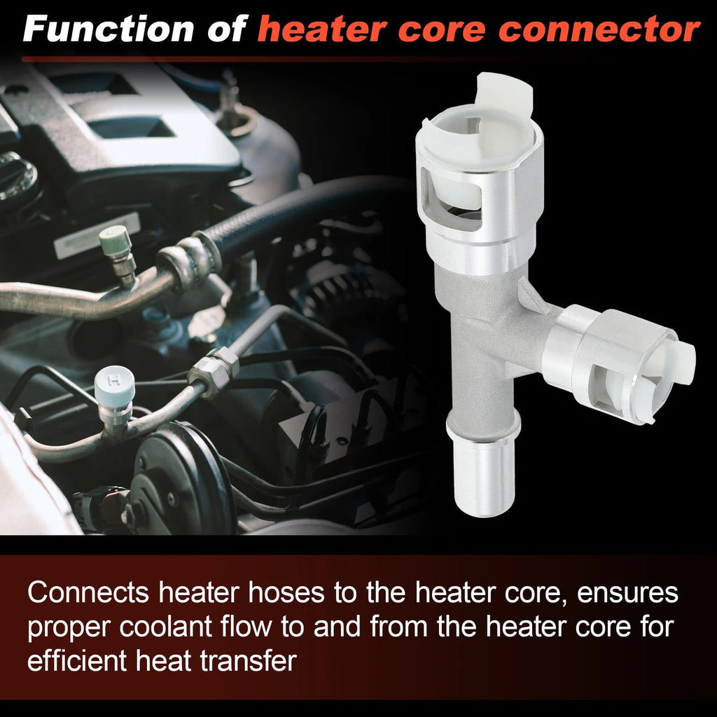 HVAC Metal Heater Hose Connector for Chevrolet GMC Cadillac (800-413HP)