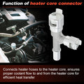 HVAC Metal Heater Hose Connector for Chevrolet GMC Cadillac (800-413HP)