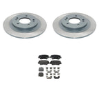 Set of 2 DuraGo Rear Rotors & TRW Pro Ceramic Brake Pads for Kia Optima (2014–2016)
