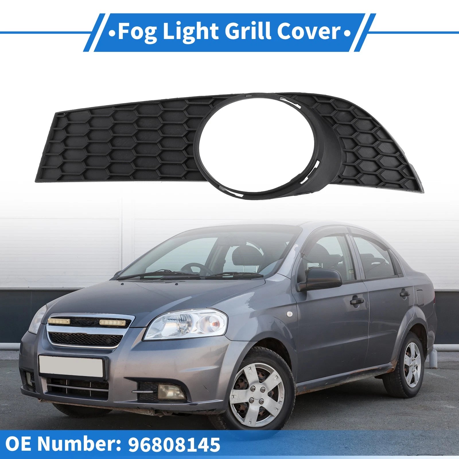 1 Pc Fog Light Grill for Chevrolet Aveo (2009–2011) No. 96808145