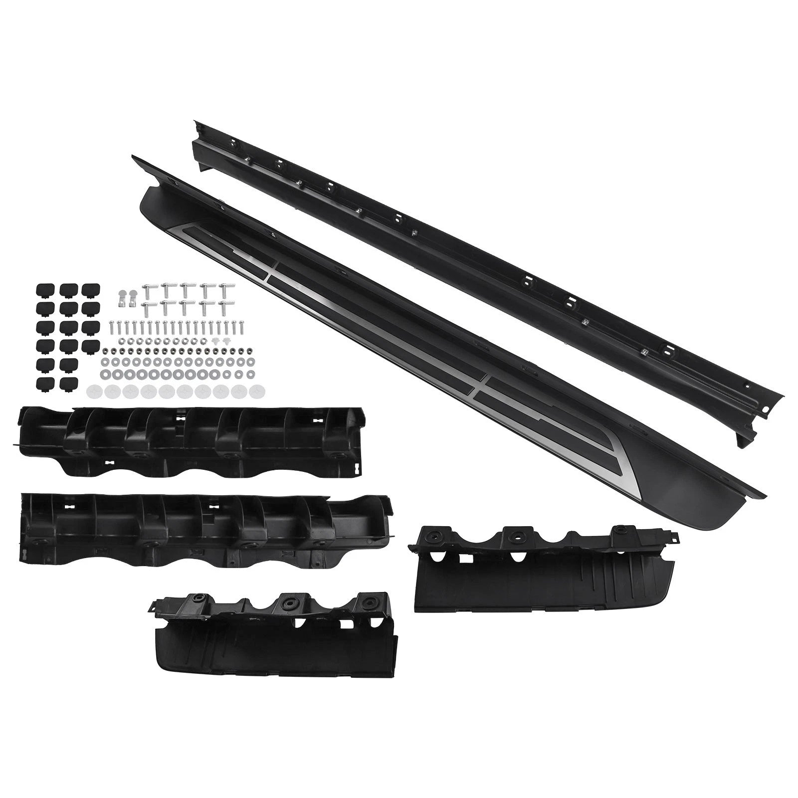 Black Side Steps for Toyota Highlander (2020–2023) PT938-48200 Pair