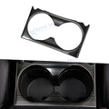 Black Titanium Interior Water Cup Holder Frame Cover for Mazda CX-5 (2017–2025)