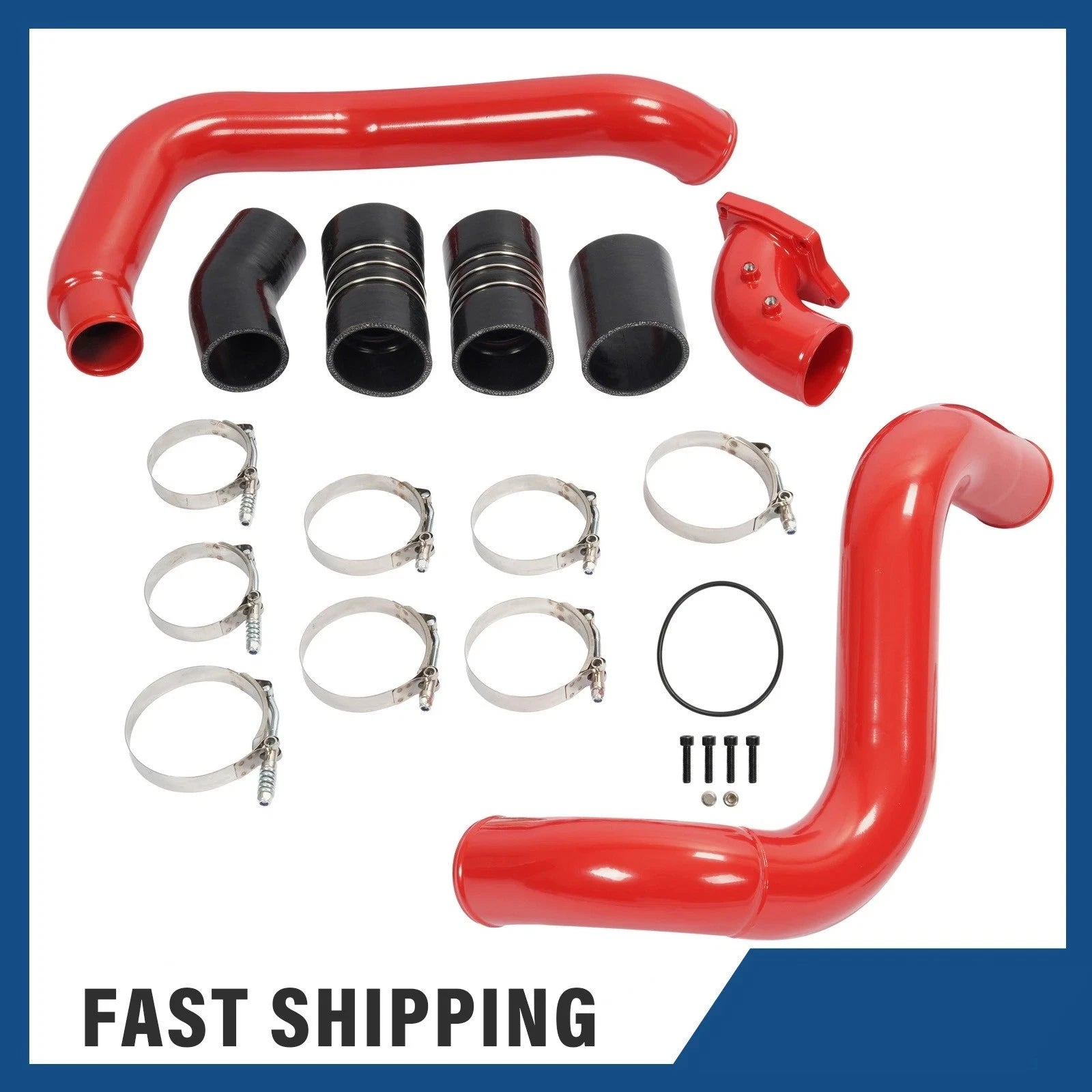 Turbo Intercooler Pipe + Air Intake Elbow for Ford F250 6.0L (2003–2007)