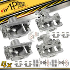 Set of 4 Brake Calipers w/ Bracket for Ford Fusion (2006–2012)