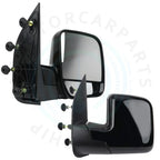 2PC Black Manual Folding Side View Mirrors for E-150 E-250 E-350 (1992–2014)