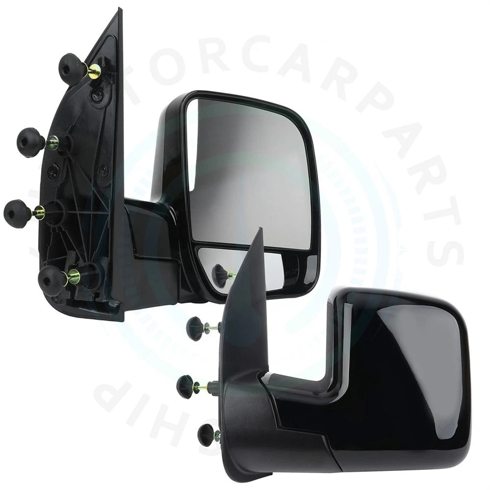 2PC Black Manual Folding Side View Mirrors for E-150 E-250 E-350 (1992–2014)