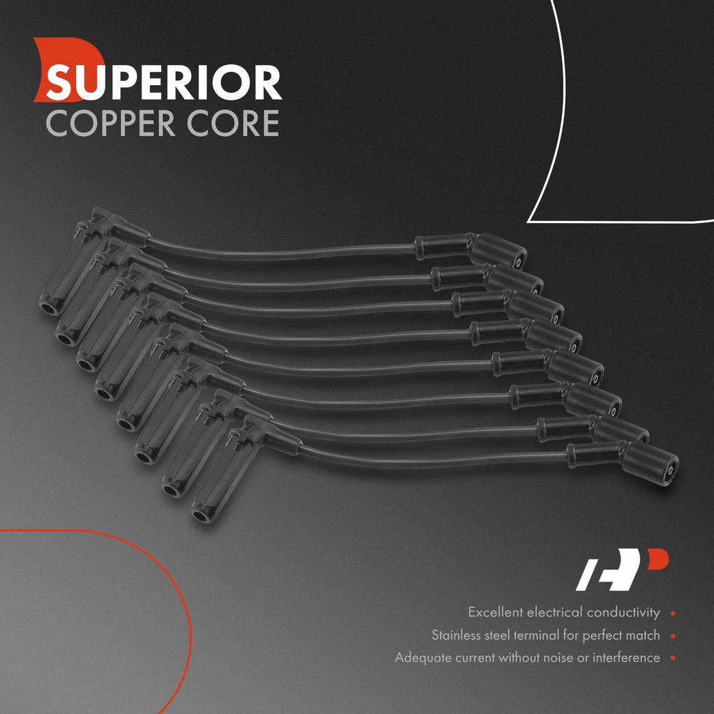 8x Spark Plug Wire Set for Chevy Silverado 3500 (2001-2006)