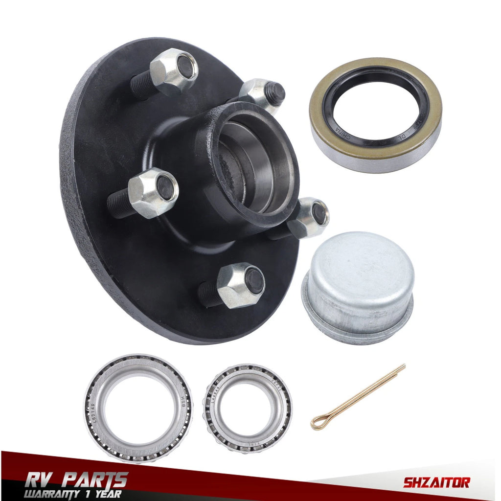 Trailer Hub Kit for 1-3/8" Inner (5 Bolt on 4-1/2" Bolt Circle)