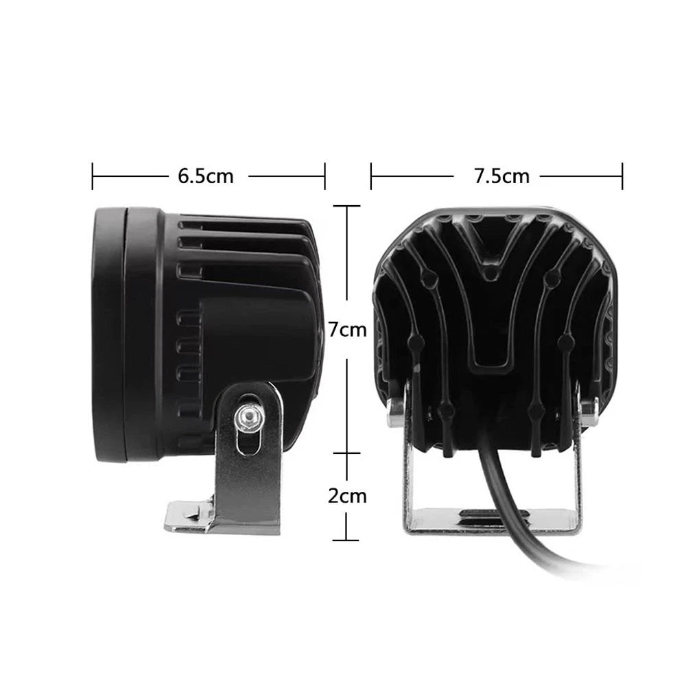 2Pcs 3" 40W LED Cube Pods Work Light for Offroad SUV (Universal)