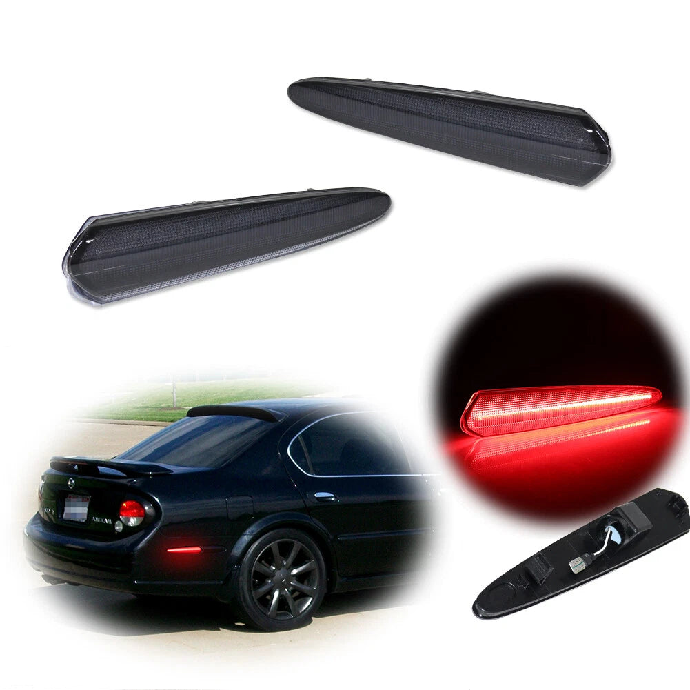 Smoked Red LED Rear Side Marker Lights for Nissan Maxima (2000–2003)