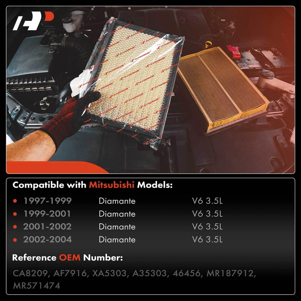 2X Engine Air Filter for Mitsubishi Diamante (1997-2004)