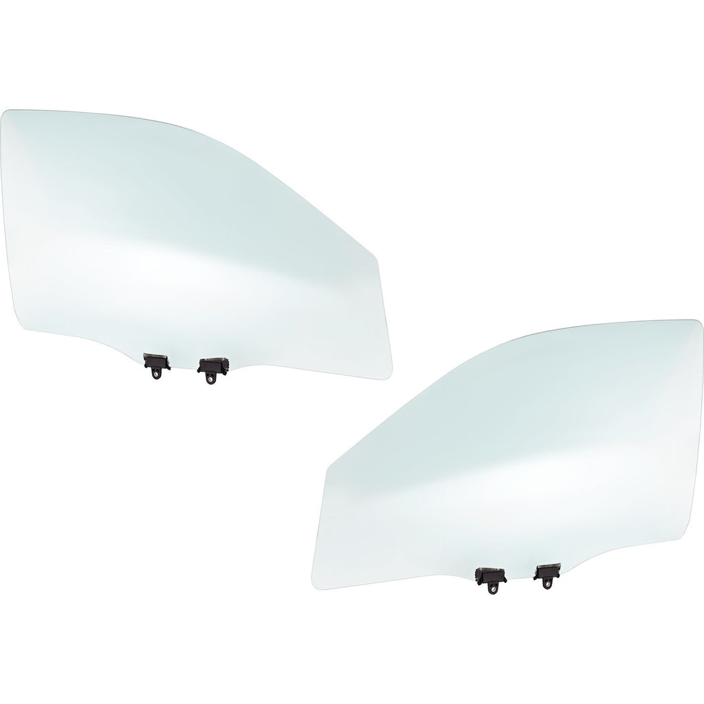 Set of 2 Front Door Glasses for Driver & Passenger Side