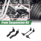 Set of 4 Front Suspension Kit Outer Tie Rod End Sway Bar Link for Lincoln Zephyr (2006–2006)