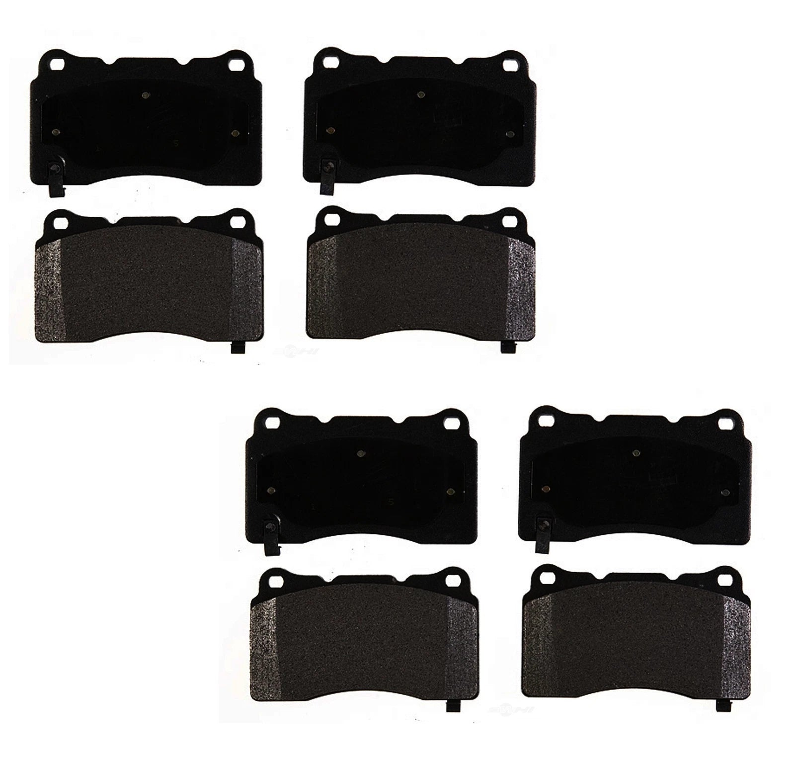 Set of 4 Semi-Metallic Brake Pads for Ford GT (2005–2006) ACDelco