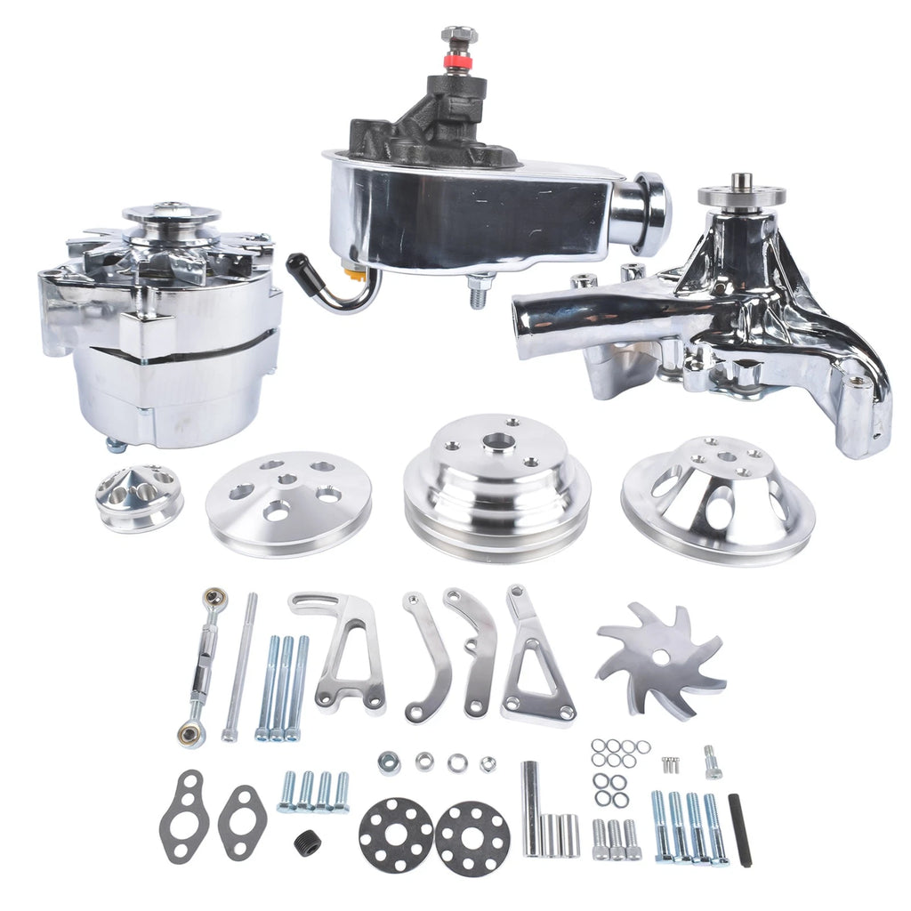 Pulley Kit for Chevy SBC 283 327 350 (1960–1986)