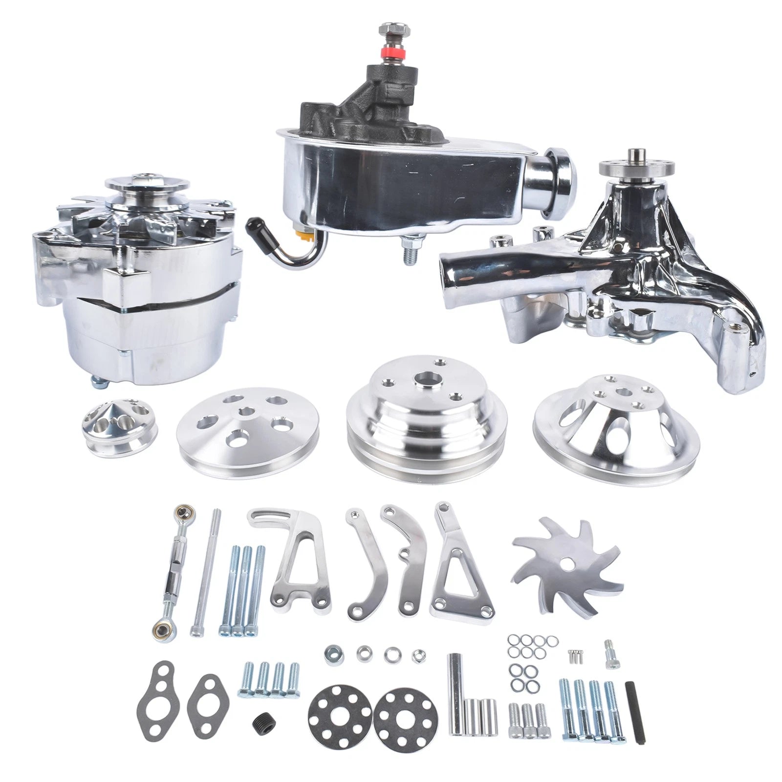 Pulley Kit for Chevy SBC 283 327 350 (1960–1986)