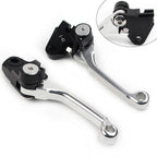 Silver Pivot Brake Clutch Levers for Kawasaki KX250F KX450F (2004–2023)