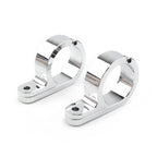 2X Handlebar Mount Clamp Clock for Universal Motorcycle (1.25" Bar)