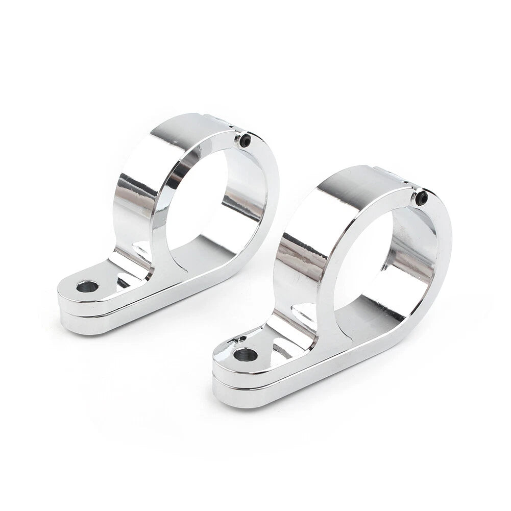 2X Handlebar Mount Clamp Clock for Universal Motorcycle (1.25" Bar)
