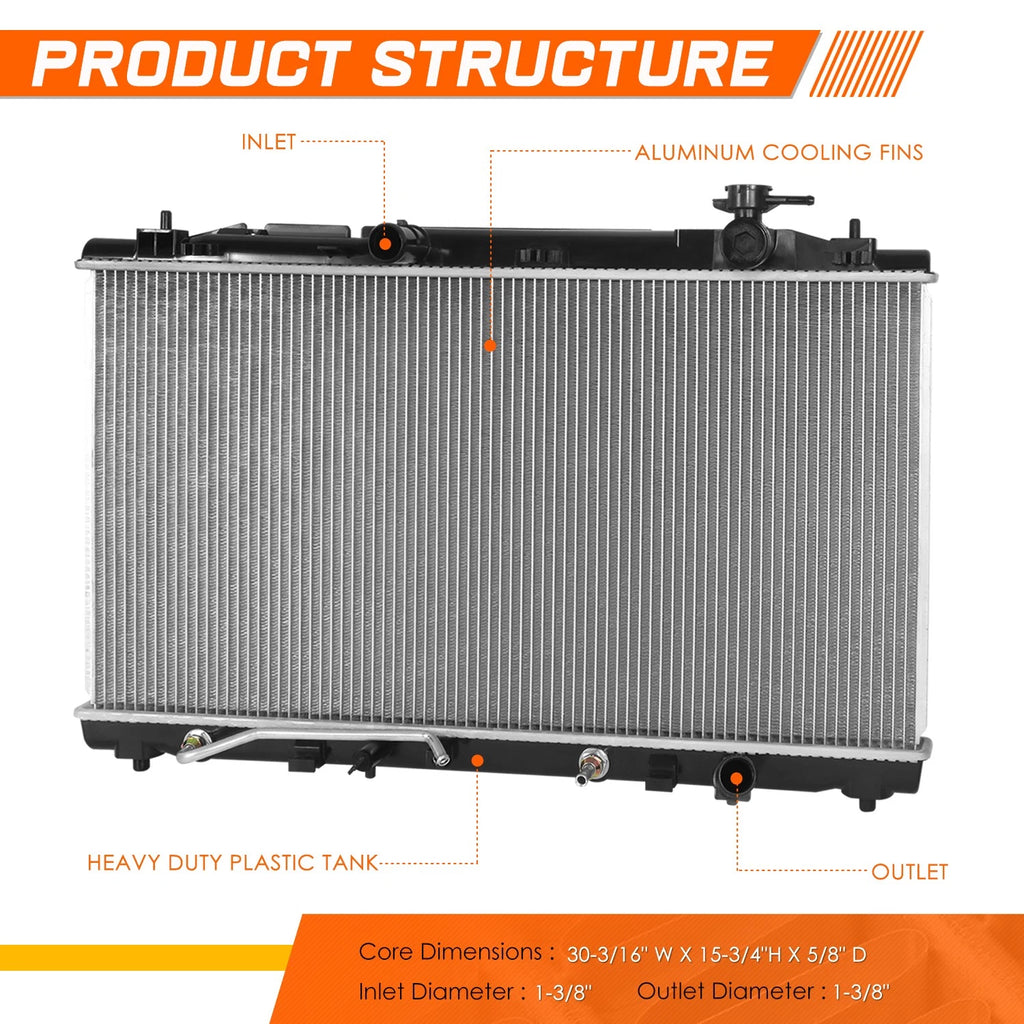 Aluminum Core Radiator for Lexus ES350, Toyota Camry 3.5 (2007–2012) DPI-13035