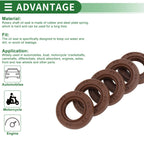 Set of 5 Oil Seals FKM Rubber 20x35x7mm for Various Applications