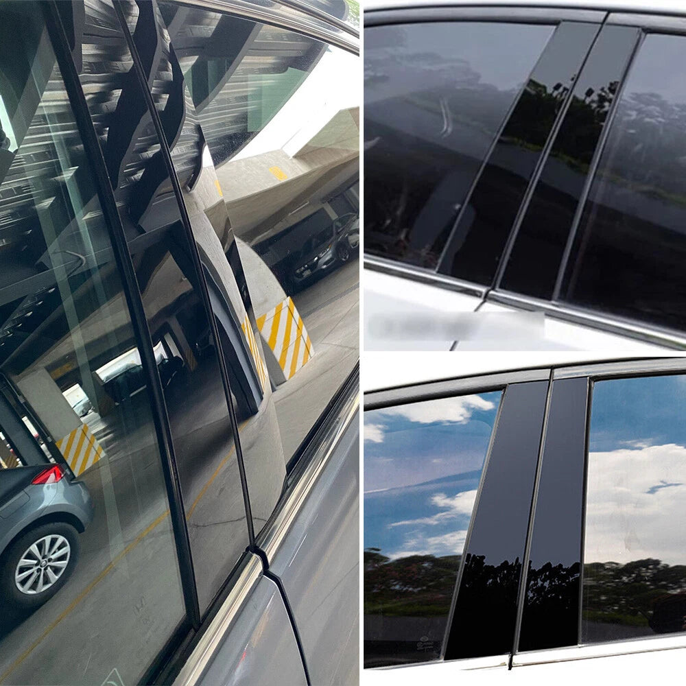 Glossy Black Pillar Post Trim for Toyota Tundra (2007â2021)